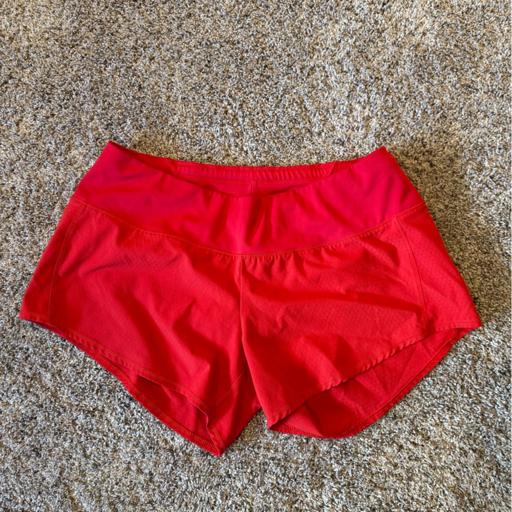 Oiselle Vibrant Red Women's Athletic Shorts